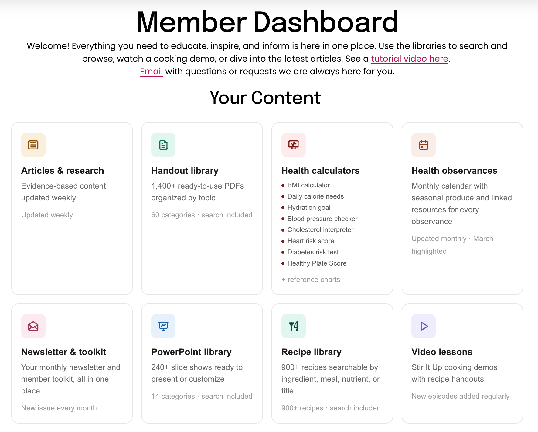 What's New in Your Member Area: A Whole Lot, Actually