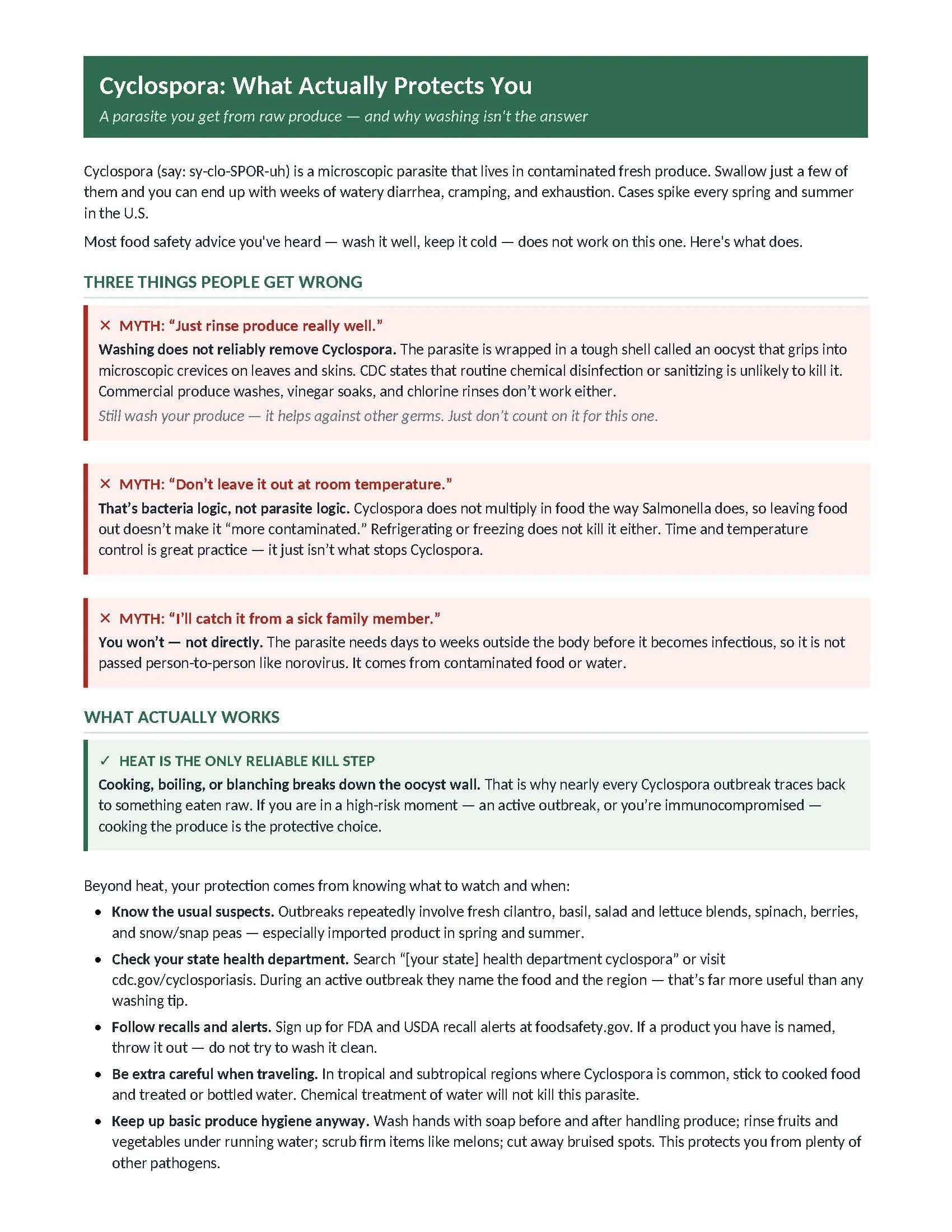 Cyclosporiasis Handout