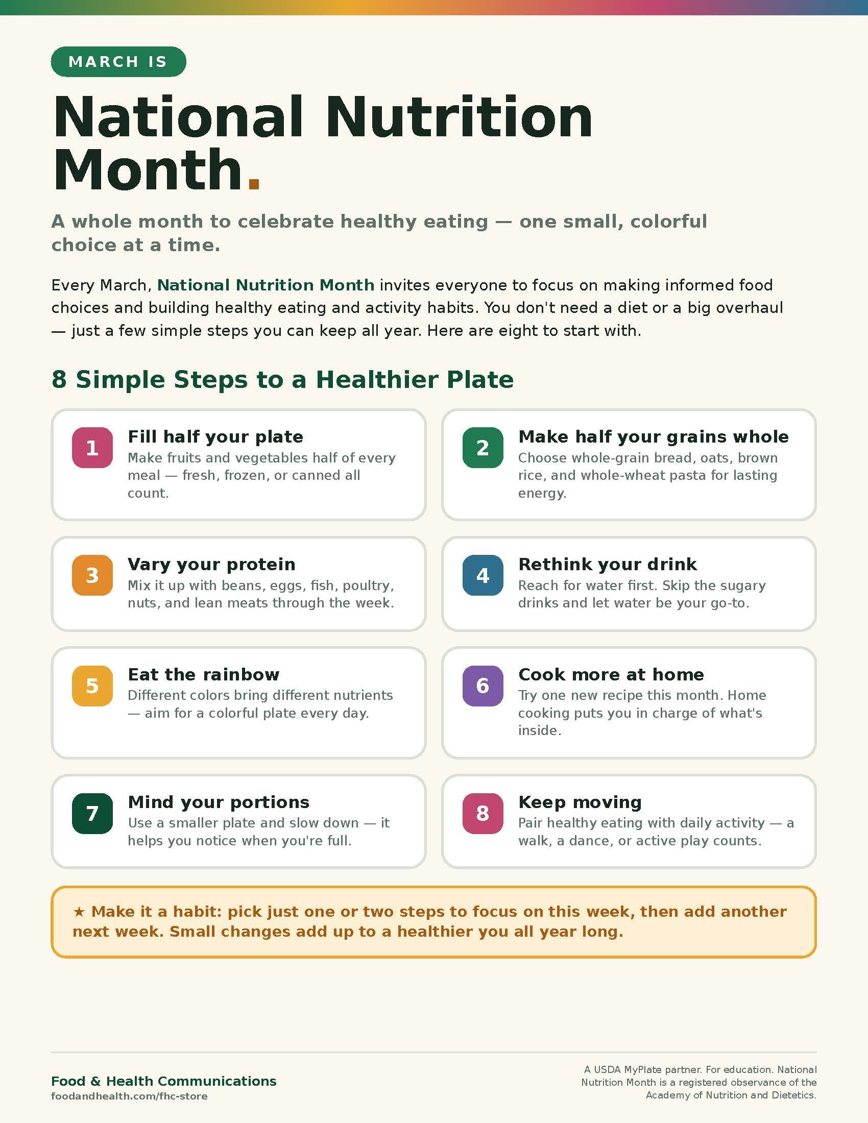 Nutrition Month Handout FREE PDF