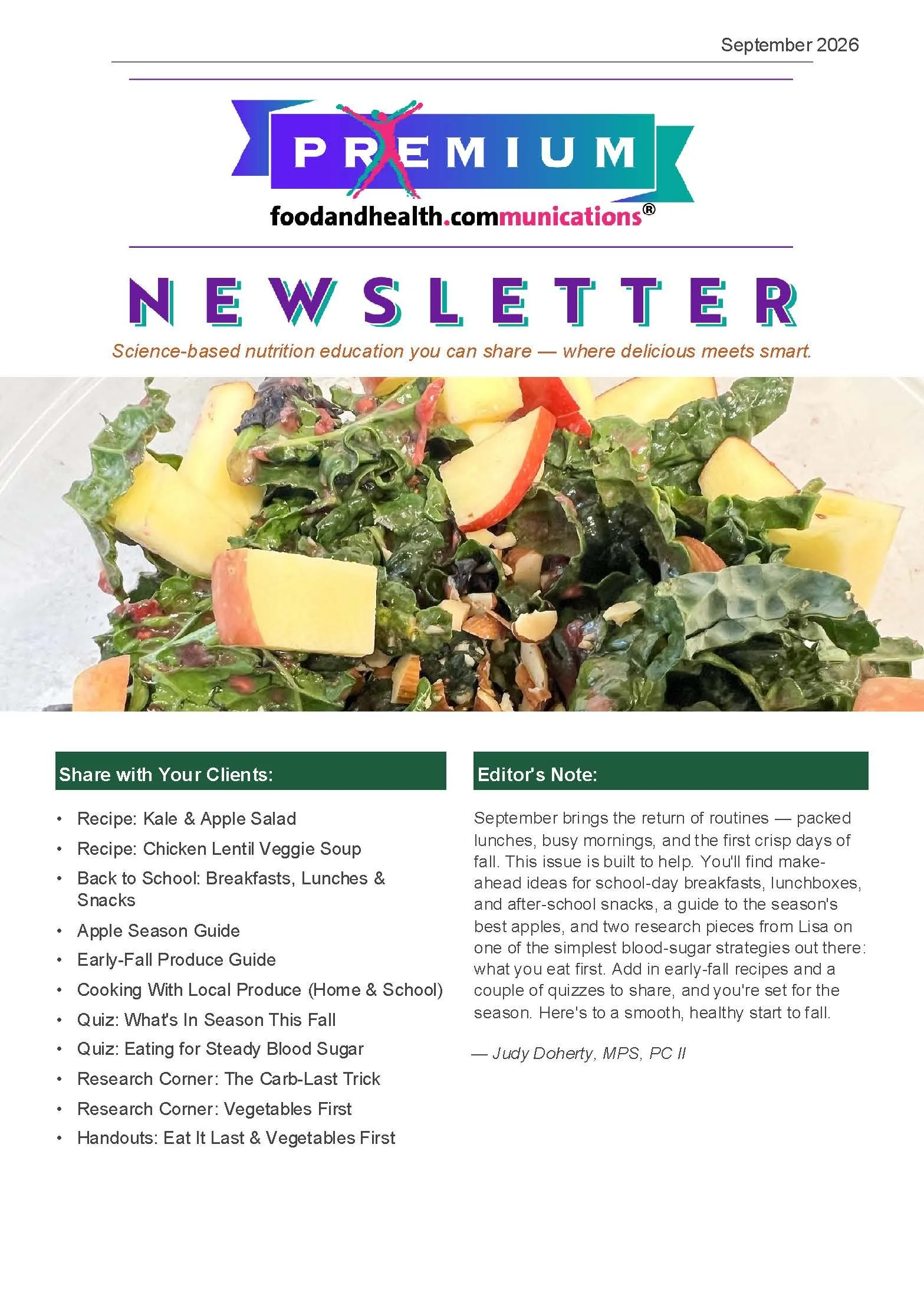 September 2026 Newsletter, White Label Newsletter, and Toolkit