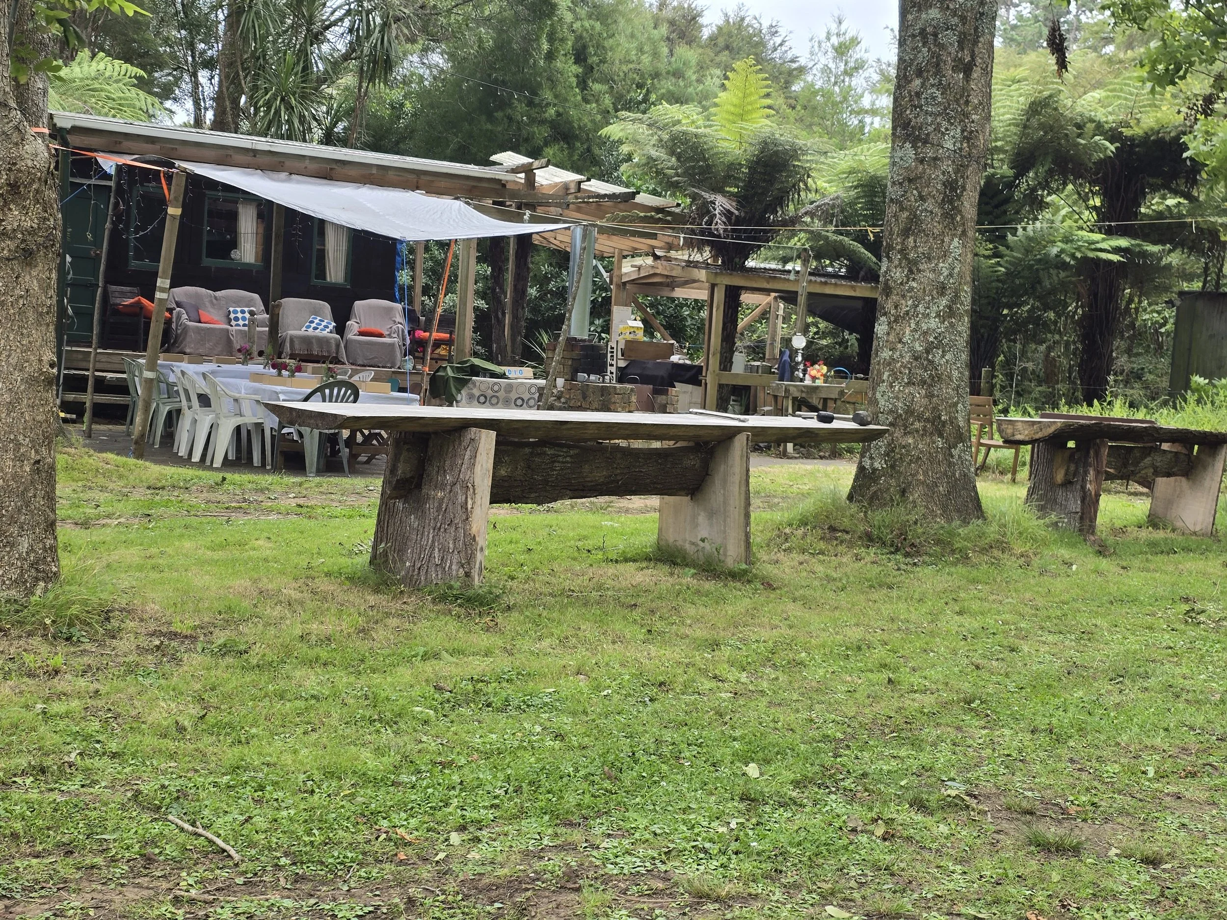 Headquarters with the kitchen to the right