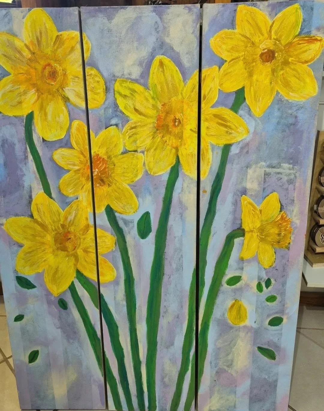 Spring Backdrop Painting