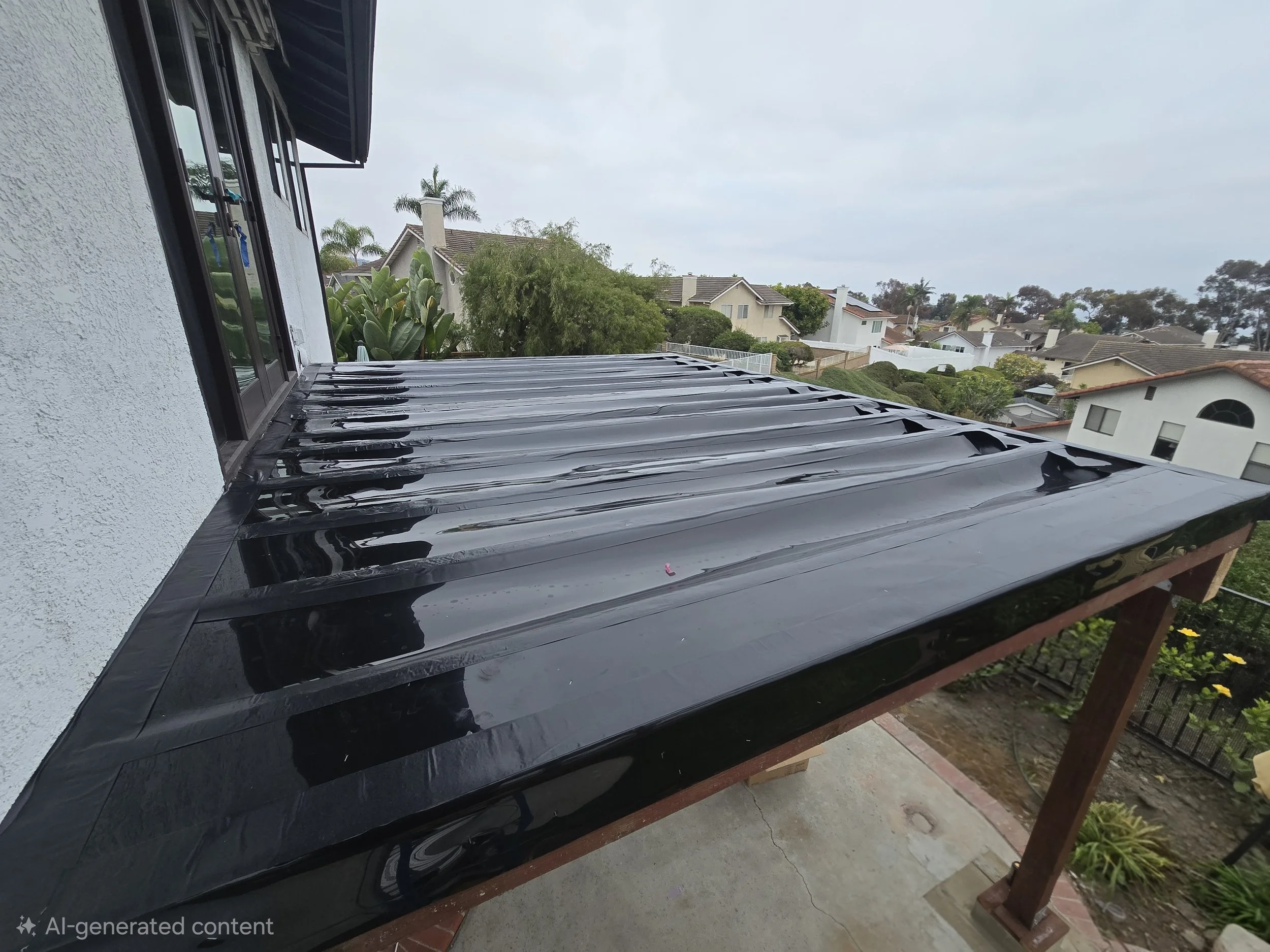 Deck framing system configured to support under deck drainage installation and long-term moisture management.