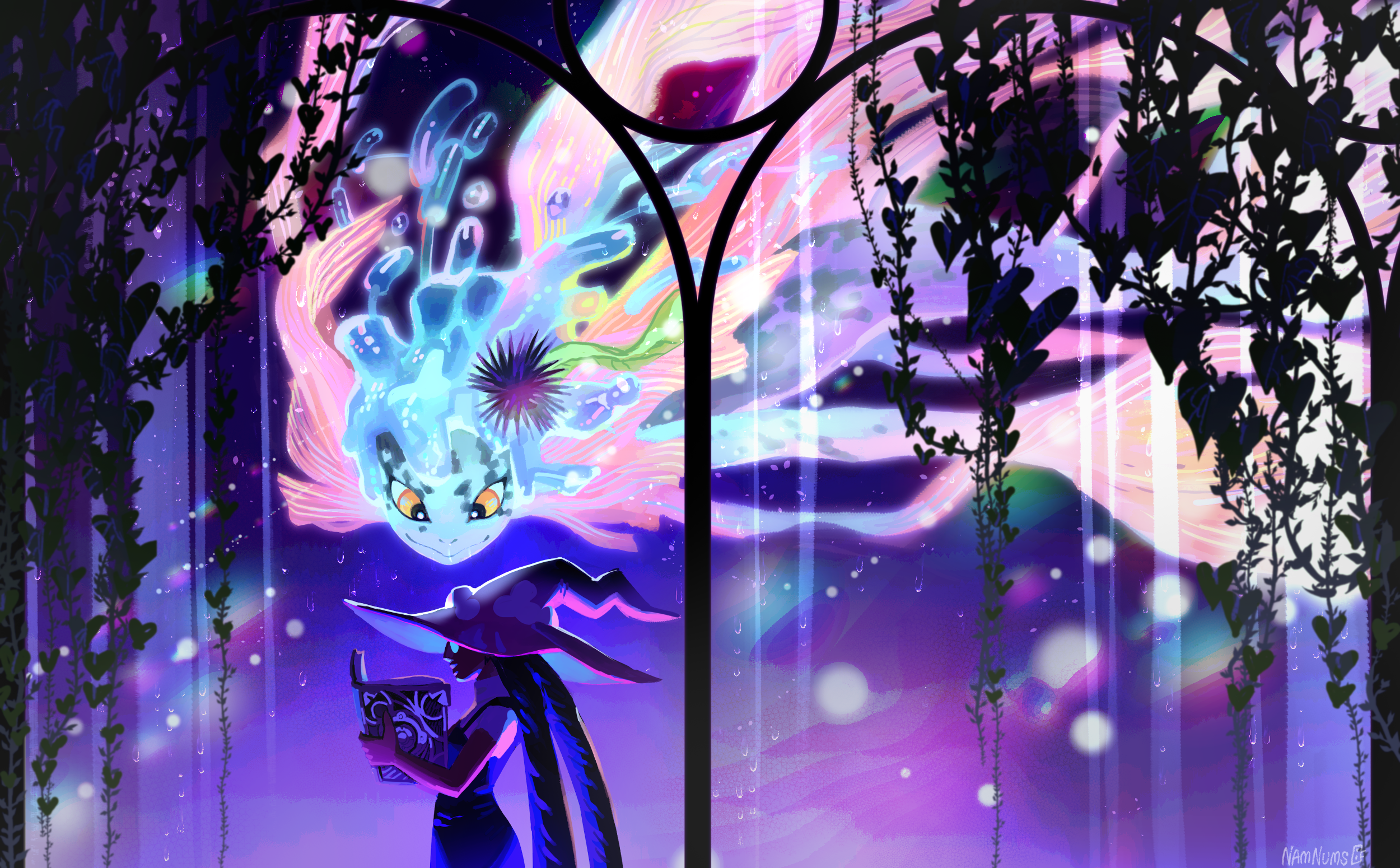 (12-6-2025) Lily and Nymphaea painting.png