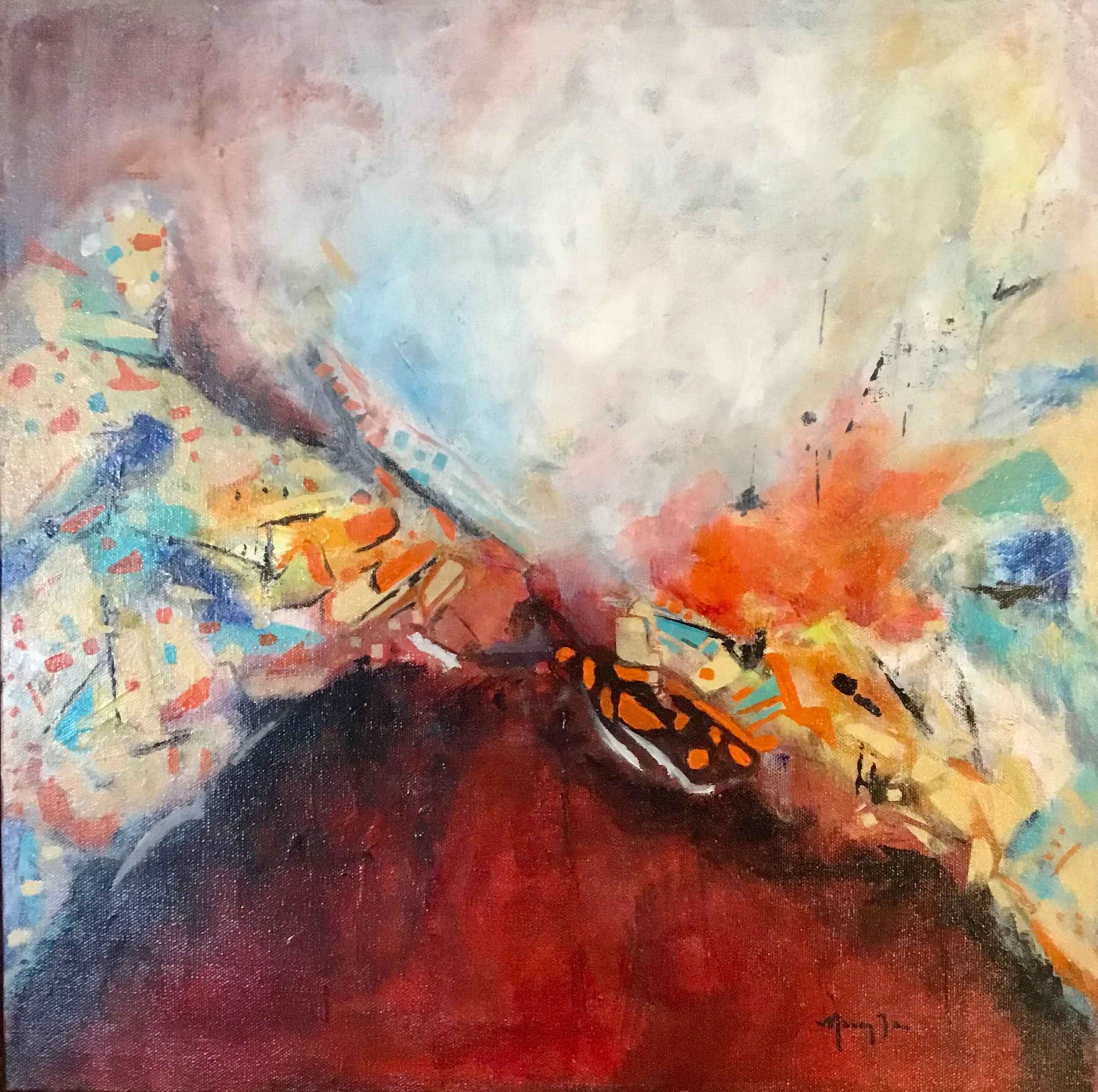 New Beginnings 18" x 18" $440