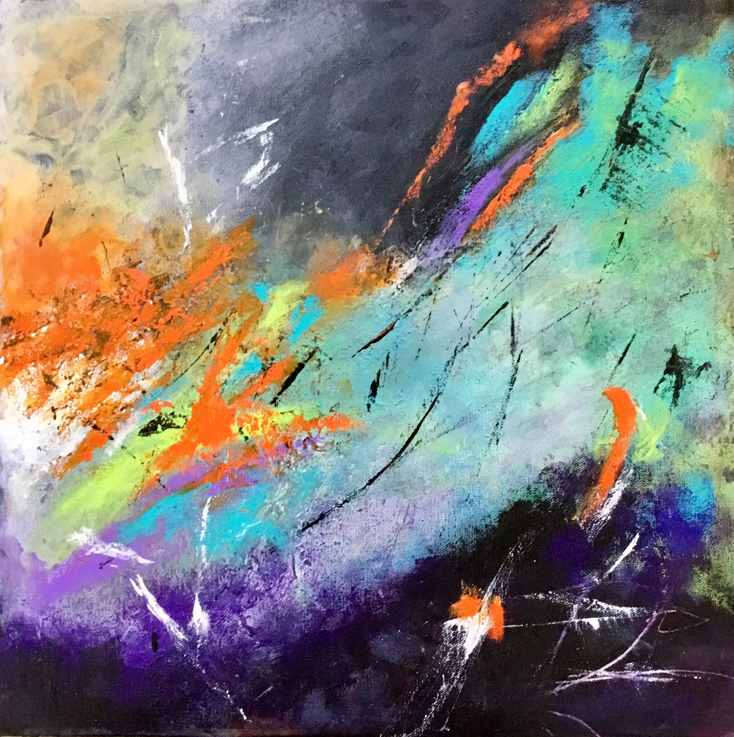 Color Dance  18" x 18" $440