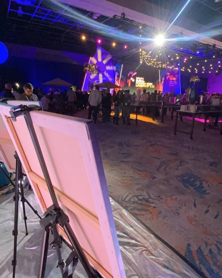 We had a blast live painting for @igel_technologydisrupt ! 

Canvases from this 4 panel painting will hang in IGEL&rsquo;s Fort Lauderdale, San Francisco, and Germany offices! 

Thank you so much to this innovative technology company for inviting us 