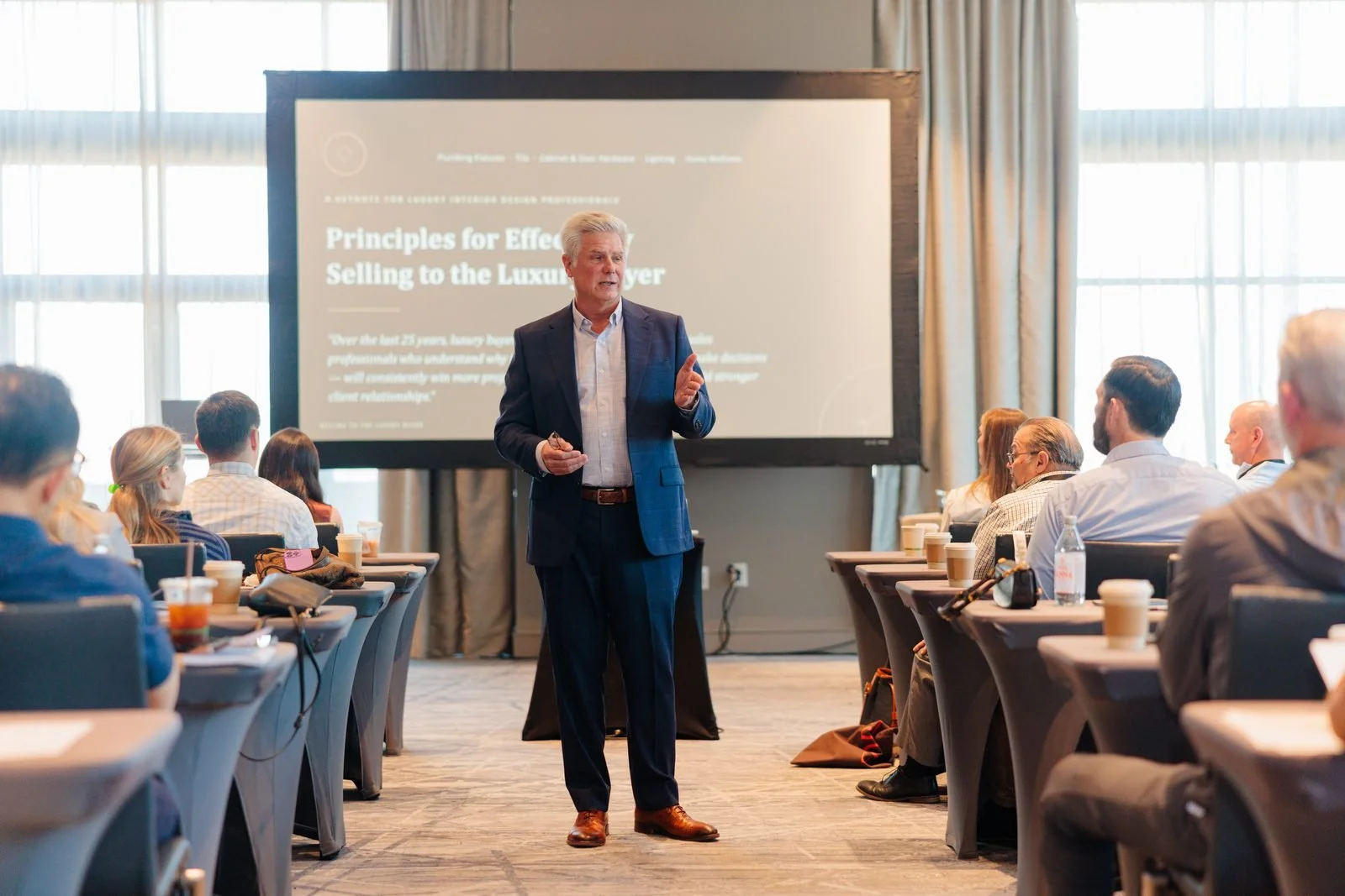 Forte Sales Summit 2026 · A speaker leads a session in Nashville.