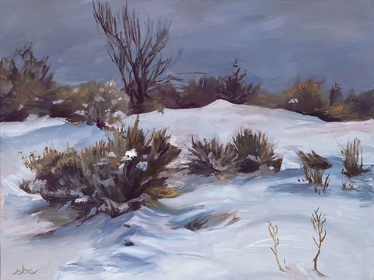    “Walk in the Park    
oil on cradled panel . 9 x 12” . $675