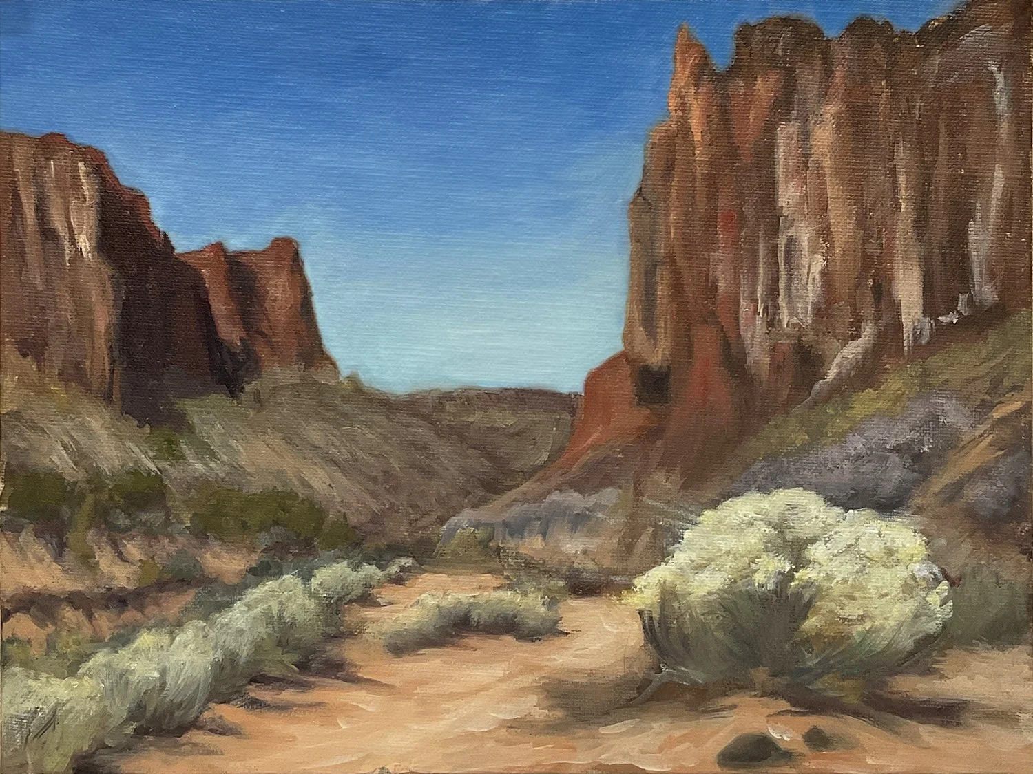    “Day at Diablo”    
oil on panel . 9 x 12” / 12 x 15” framed . $675