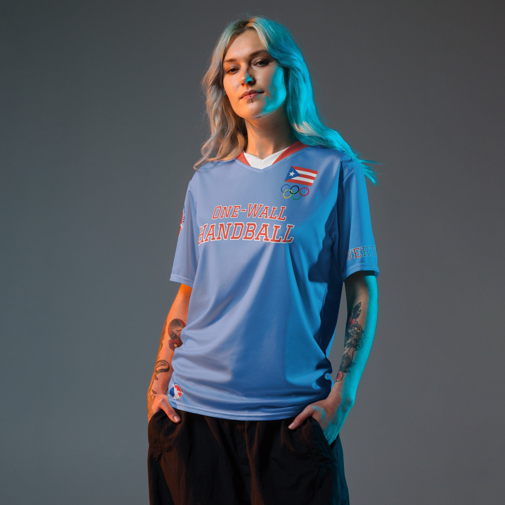 Olympic One-Wall Handball Puerto Rico Jersey