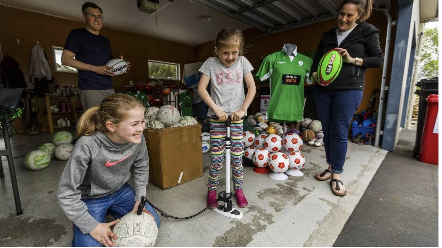 Family collects old sports gear