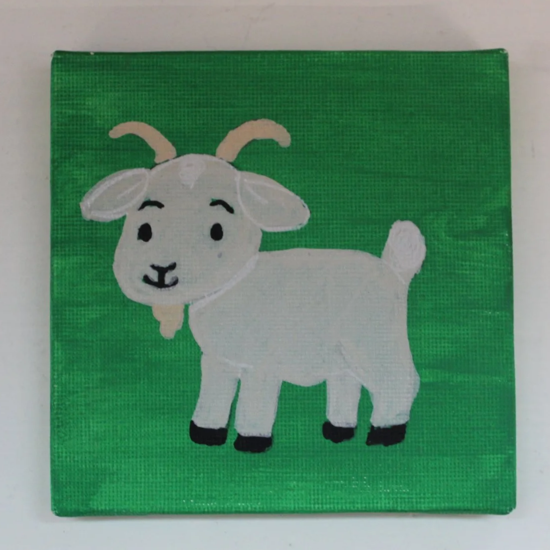 Charming 4x4 Goat Canvas Art