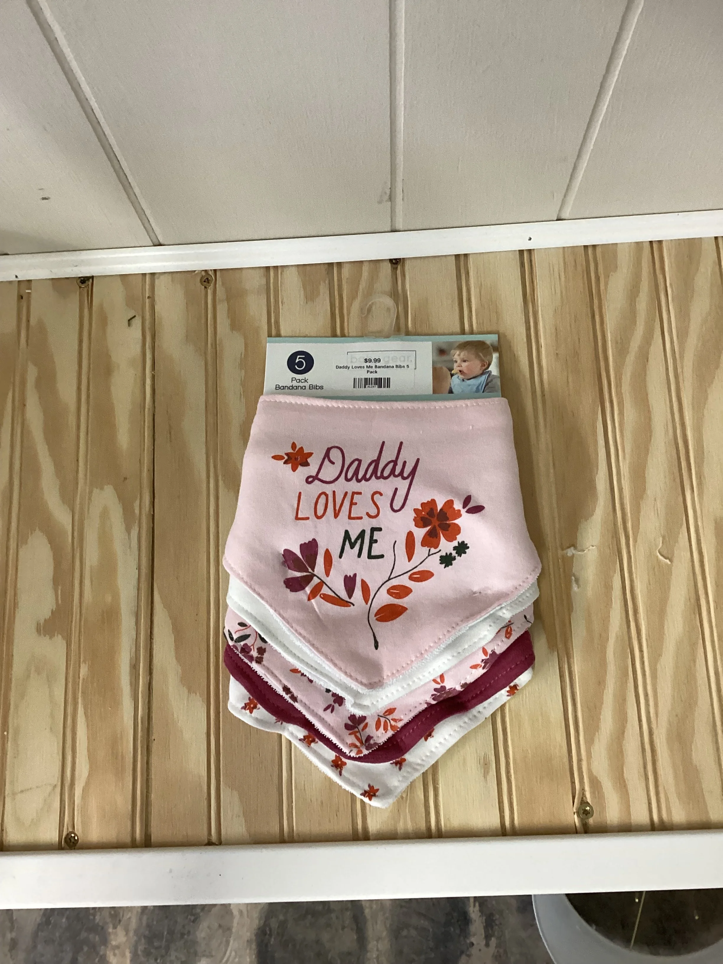 Daddy Loves Me Bandana Bib Set