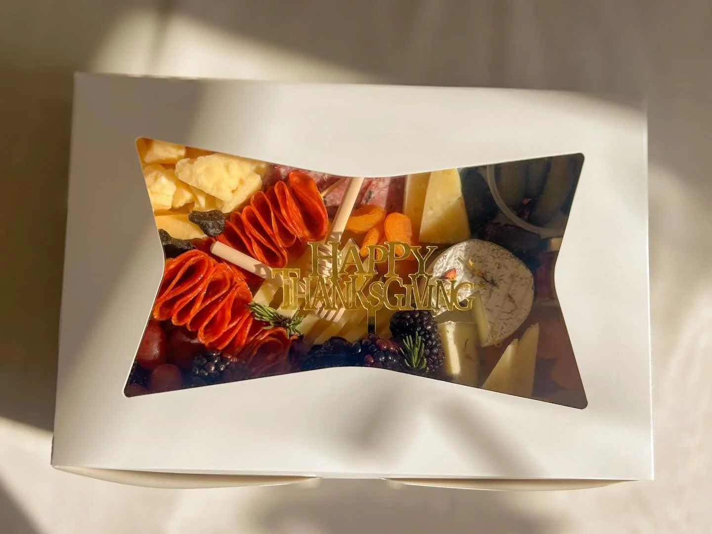 Visiting friends or family for Thanksgiving? Show up with something everyone will love! 
 Pre-order our Graze &amp; Gather box, perfect for sharing with 4&ndash;5 people. Add the Thanksgiving theme at checkout and we&rsquo;ll spruce it up with season