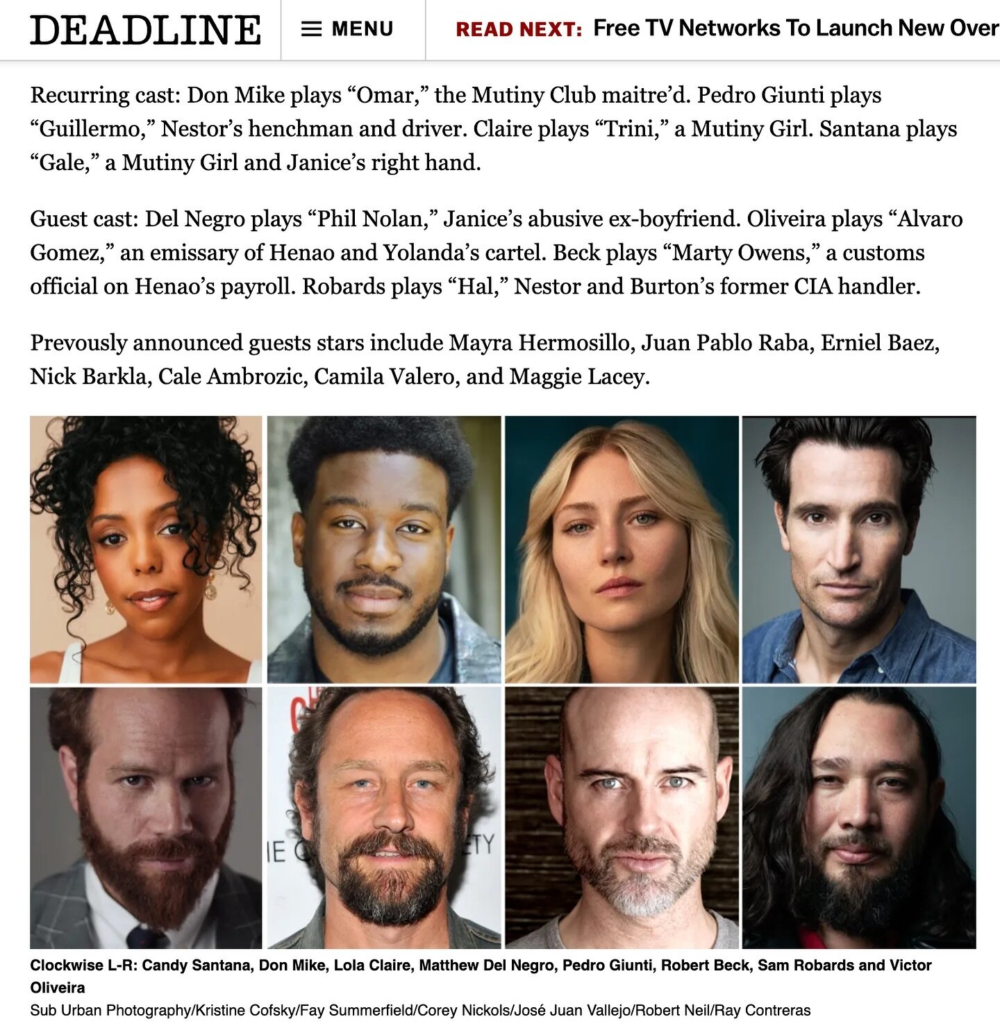 Trisko&rsquo;s @xdonmike joins MGM+ crime thriller HOTEL COCAINE, which premieres June 16th on @mgmplus 👏 

Full article available on @deadline 

#TriskoTalent