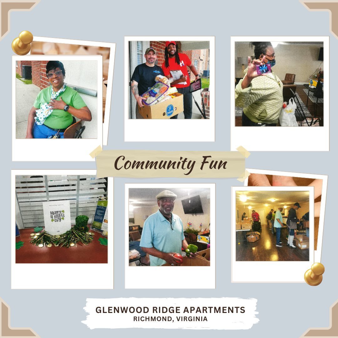 🎉Residents of Glenwood Ridge Apartments, in Richmond, VA enjoying the Marketplace Food Pantry and Community Events! 🌟 Our awesome residents know how to come together for a good time. 😄🎈Let's keep the community spirit alive. #RichmondVirginia  #Co