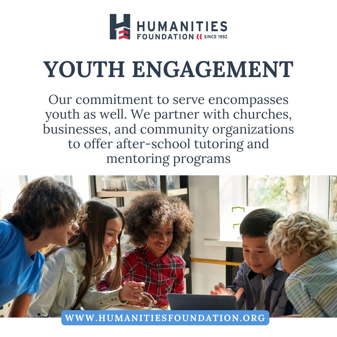 Empowering Tomorrow's Leaders: Youth Programs for a Brighter Future! Join Us in After-School Tutoring &amp; Mentorship at HumanitiesFoundation.

#humanitiesfoundation #Youthengagement #youth #communityliving #family #neighborhoods #community #nonprof