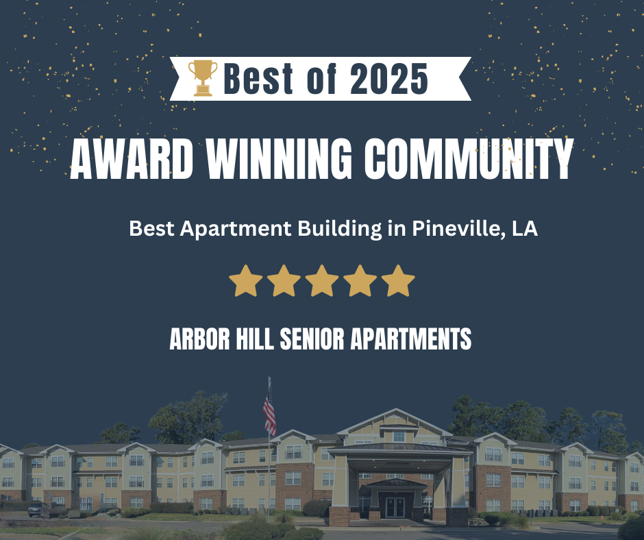 Arbor Hill Senior Apartments Recognized as Best Apartment Building in Pineville for 2025