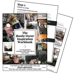 Rustic Decor Inspiration Workbook - perfect for rustic home decor ideas!