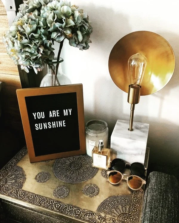 You Are My Sunshine letter board decor idea.