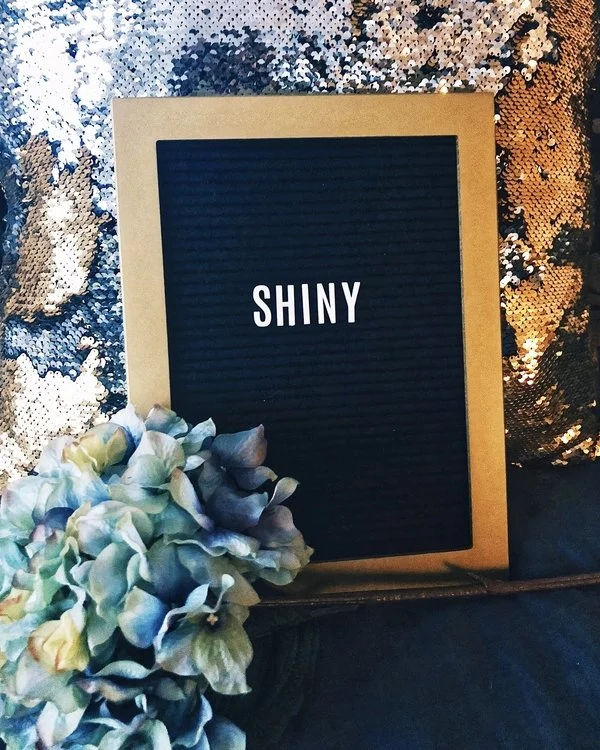 As a diehard fan of the show Firefly (Browncoat for life), I had the word "shiny" on my letter board for a bit.