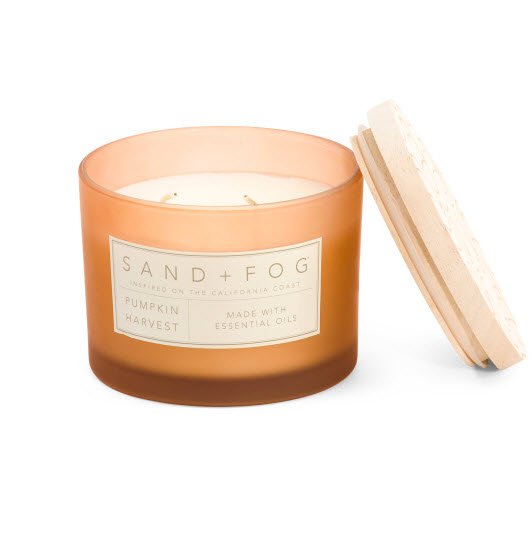 SAND AND FOG 12oz Carved Pumpkin Harvest Candle