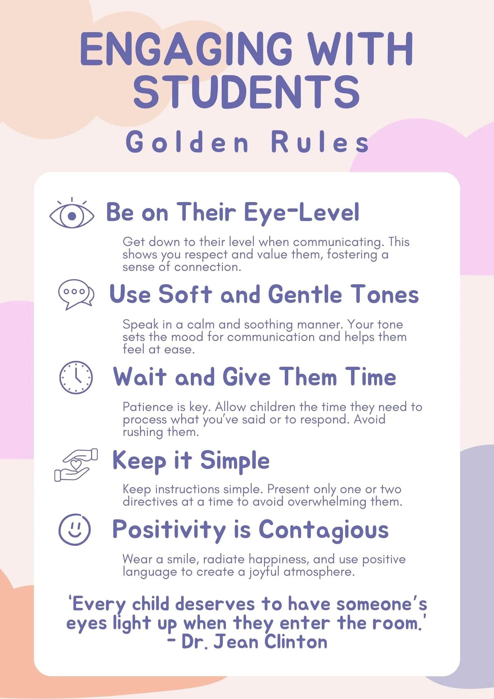 engaging students golden rules job aig