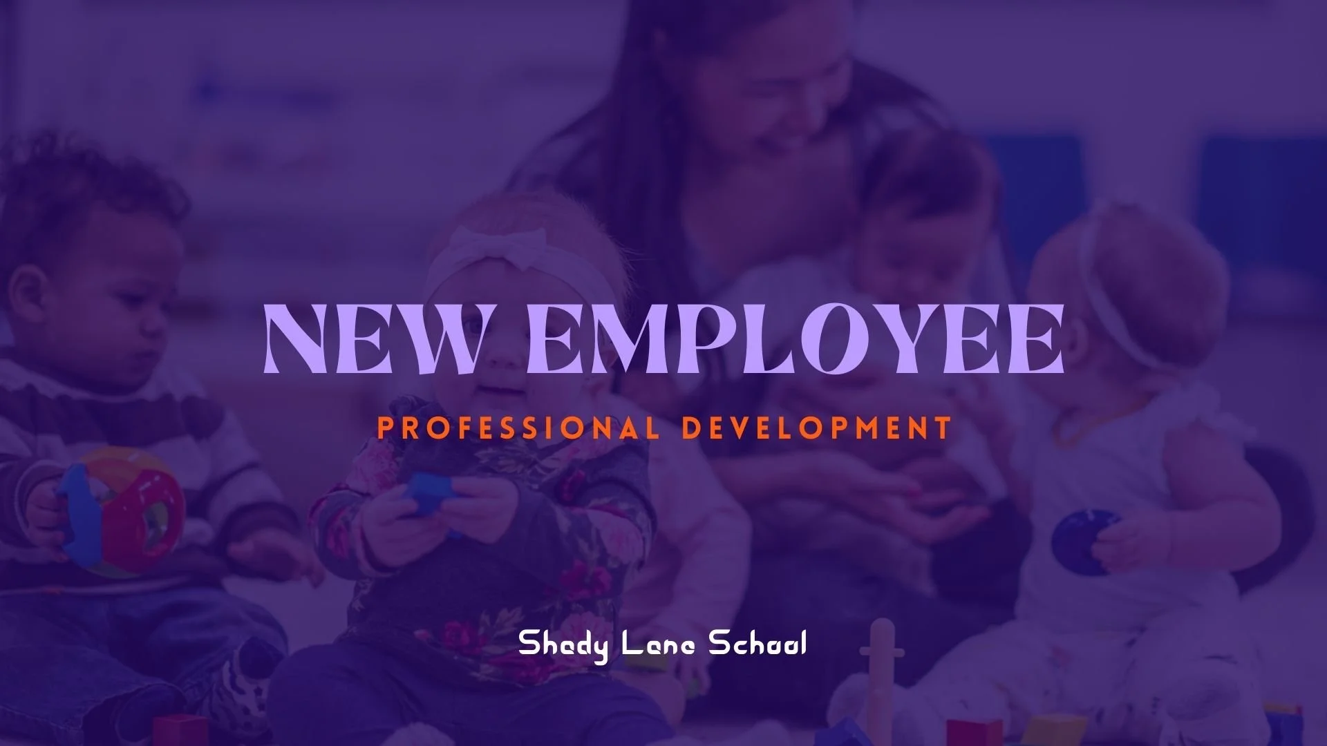 New Employee Title Page