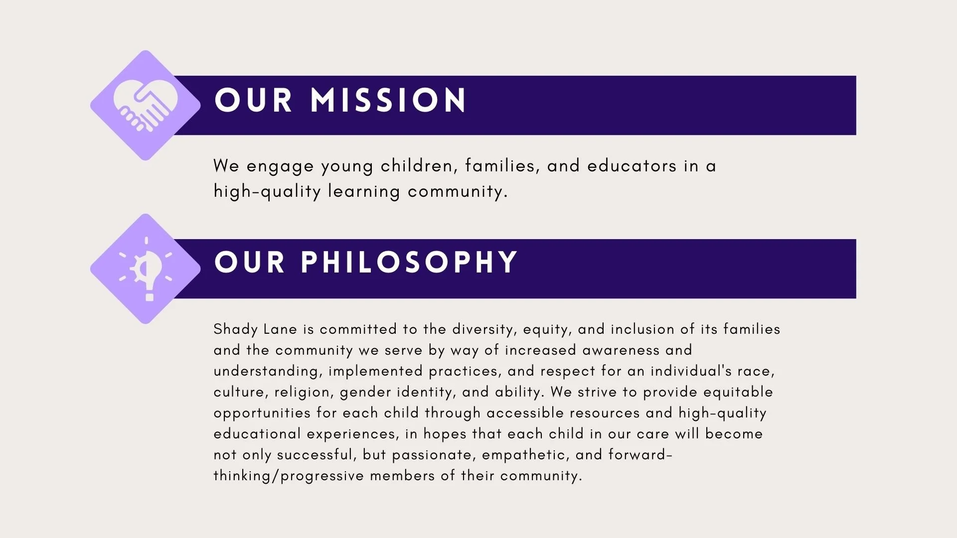 Mission and Philosophy of SLS