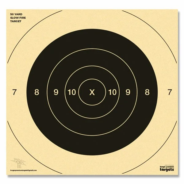 50 Yard Slow Fire Pistol Target Repair Centers (250/pk) — Kruger ...