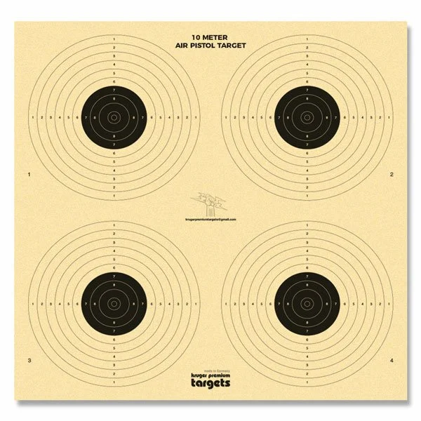 4 Bull 10 Meter Air Pistol Targets 250 pk Kruger Premium Targets 4-bull-10-meter-air-pistol-targets-250-pk-kruger-premium-targets