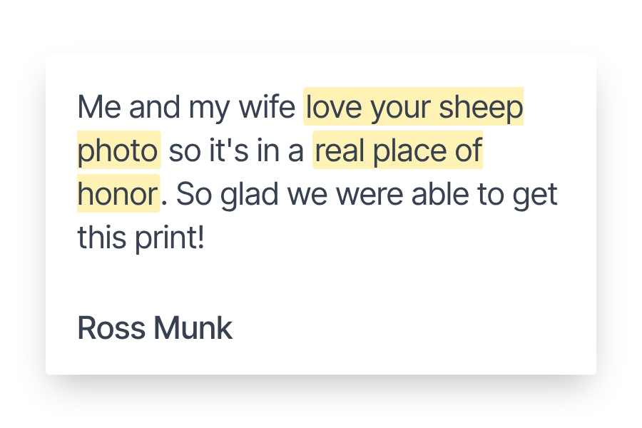 Review from Ross Munk