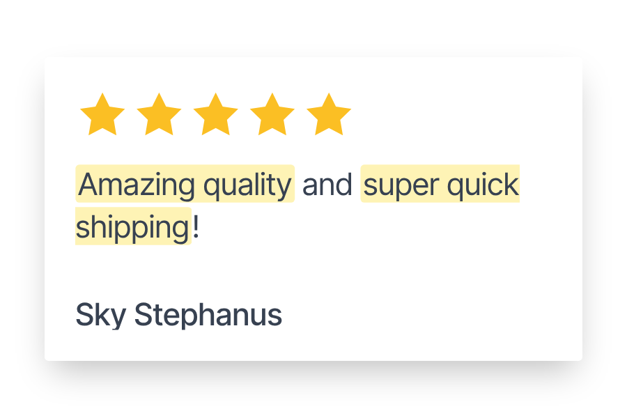 Review from Sky Stephanus