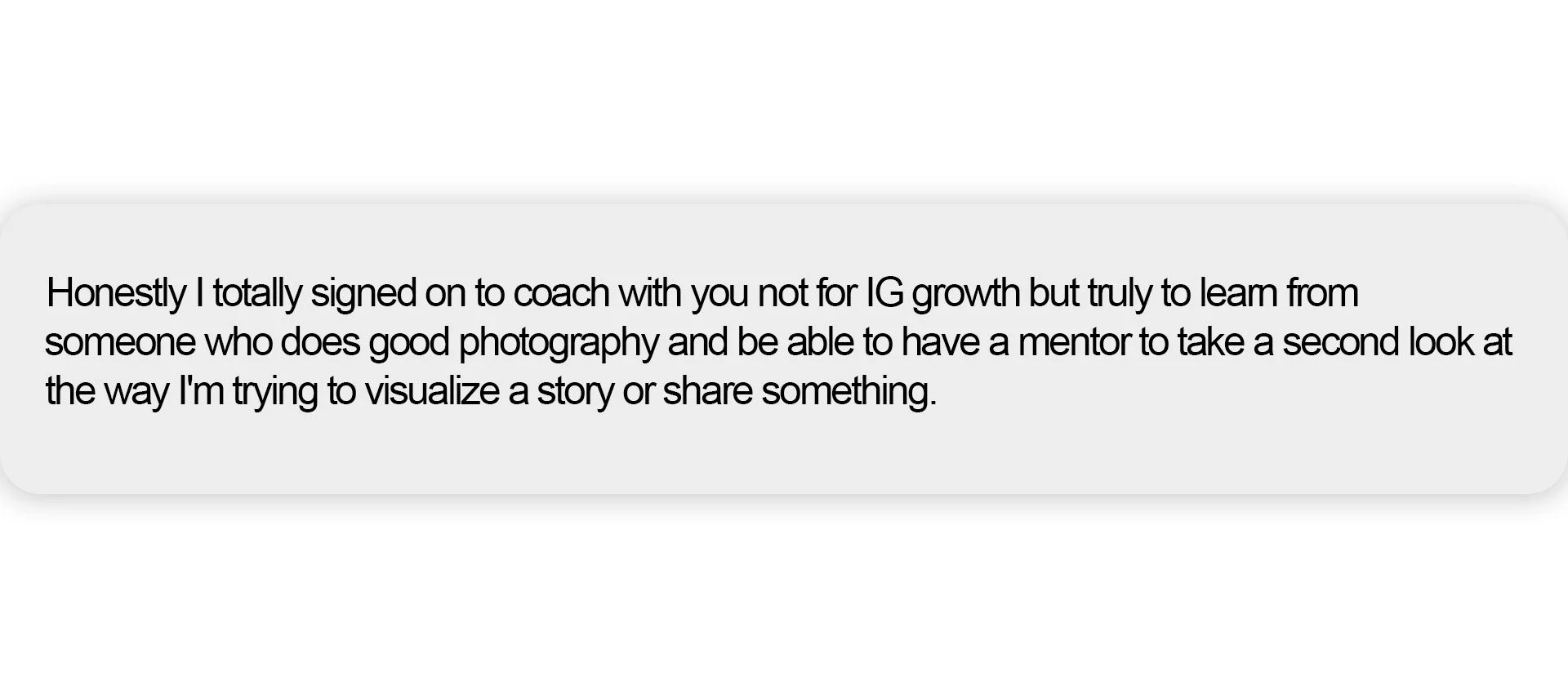 Student quote
