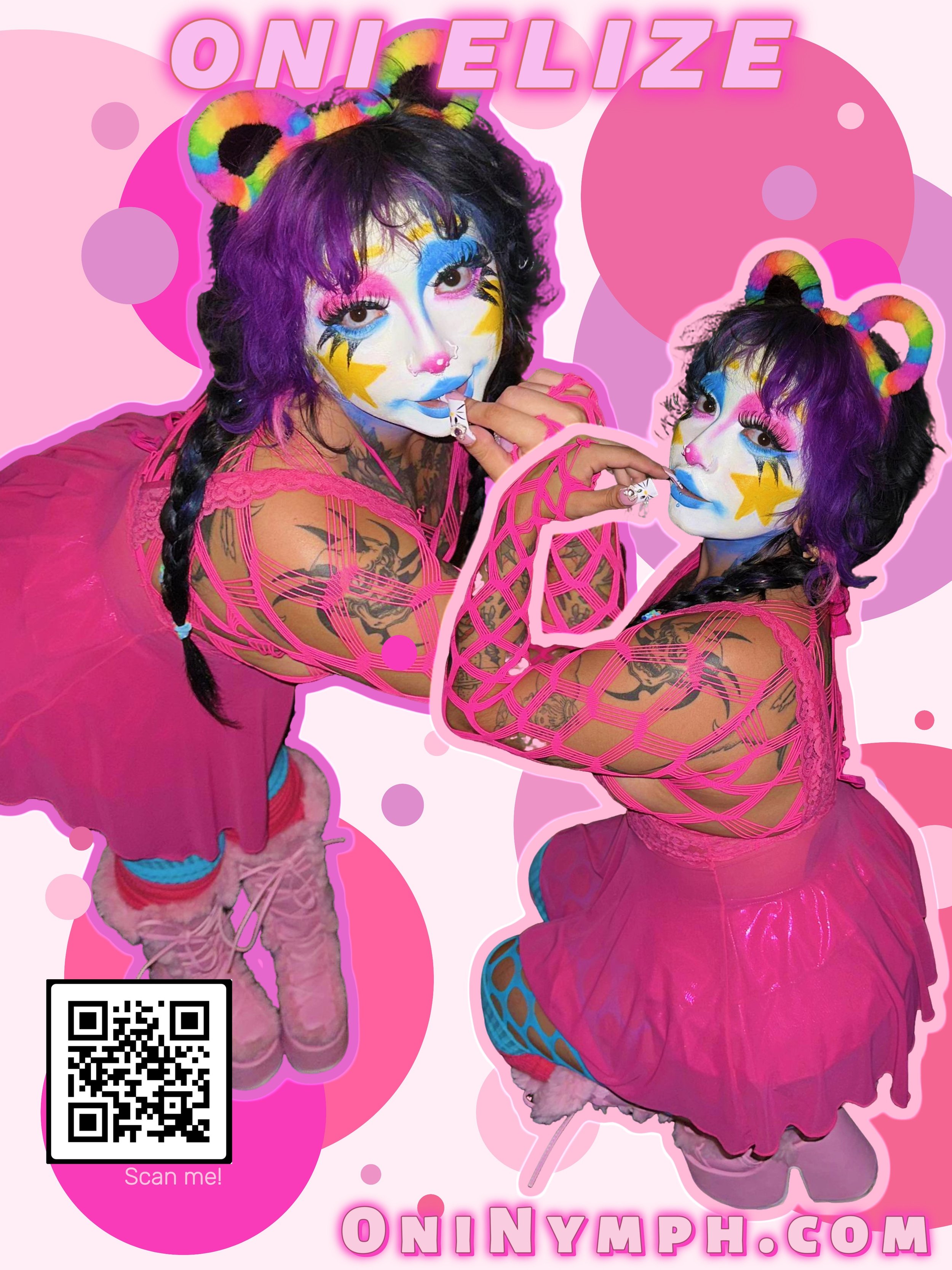 pink clown oni sticker (7).jpeg