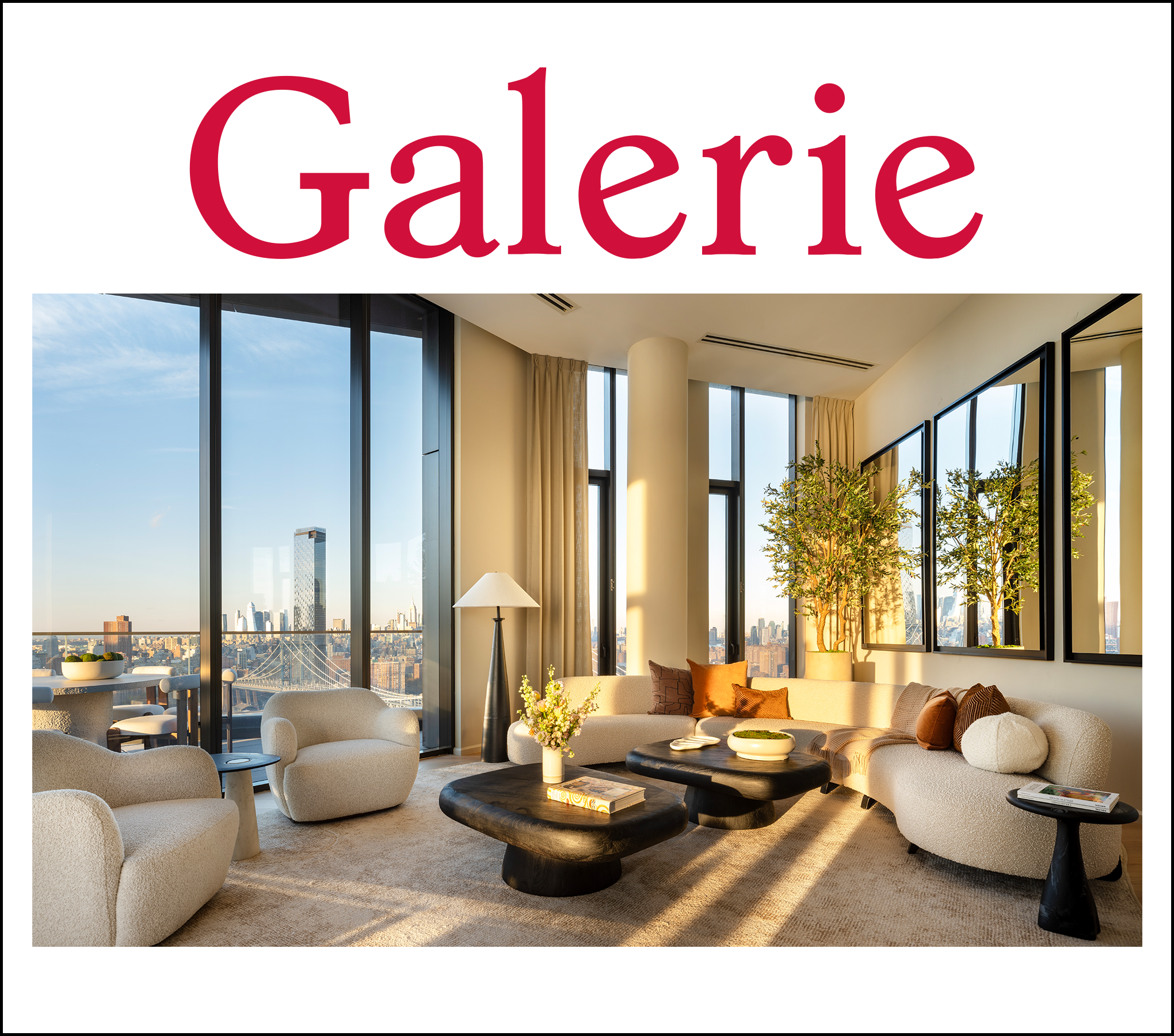 Penthouse B at Olympia Dumbo featured in Galerie Magazine