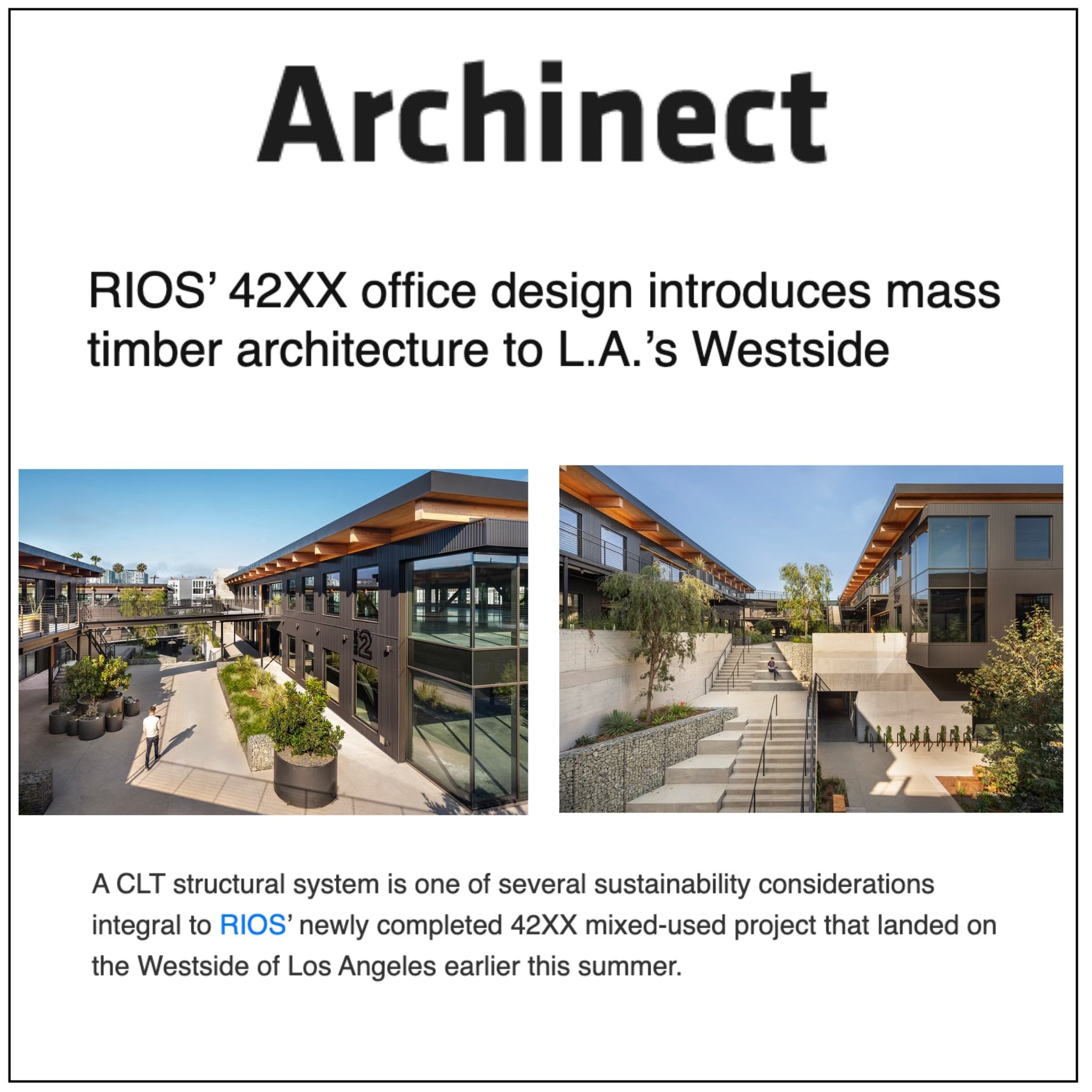 The 42XX project has been featured in Archinect.