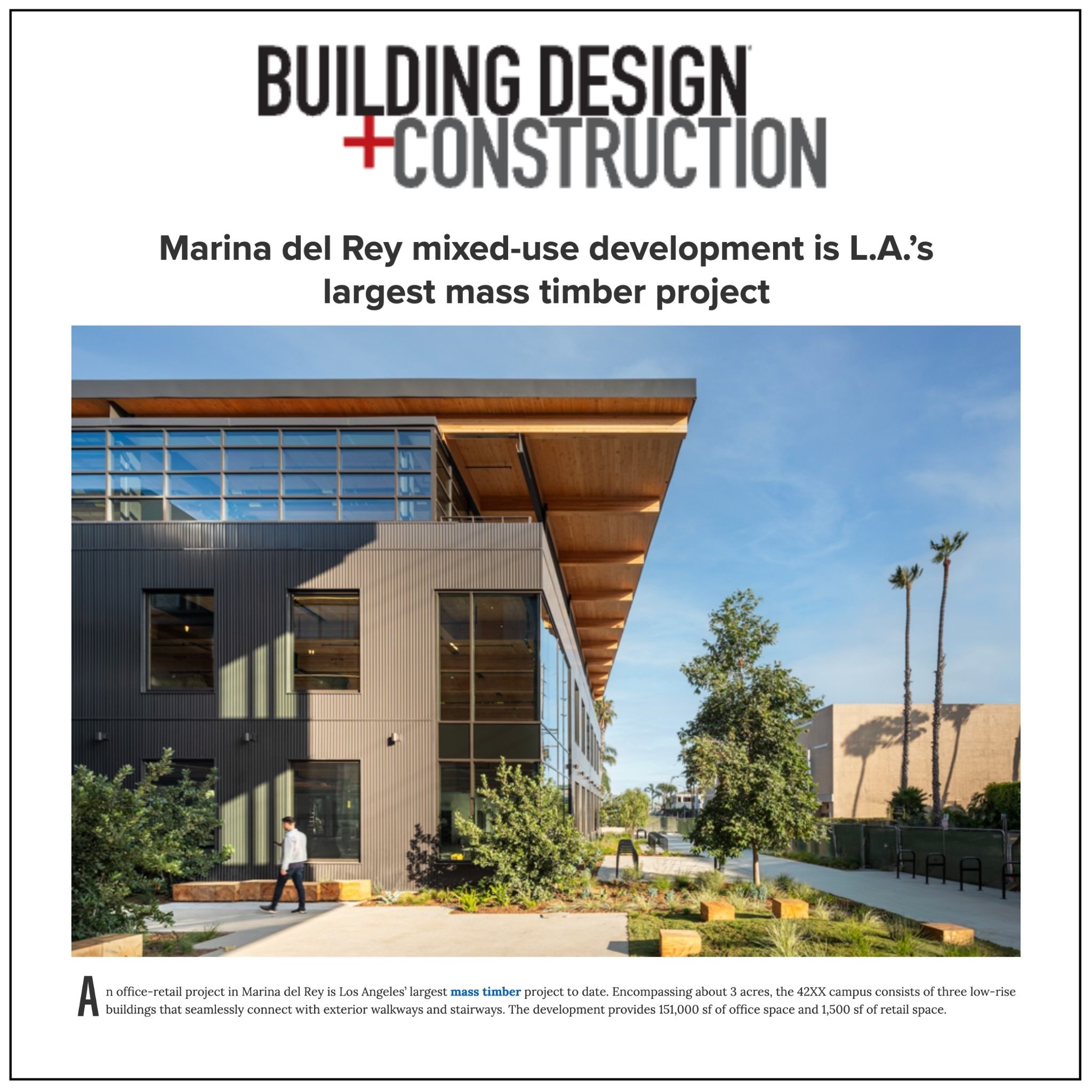 42XX featured in Building Design + Construction