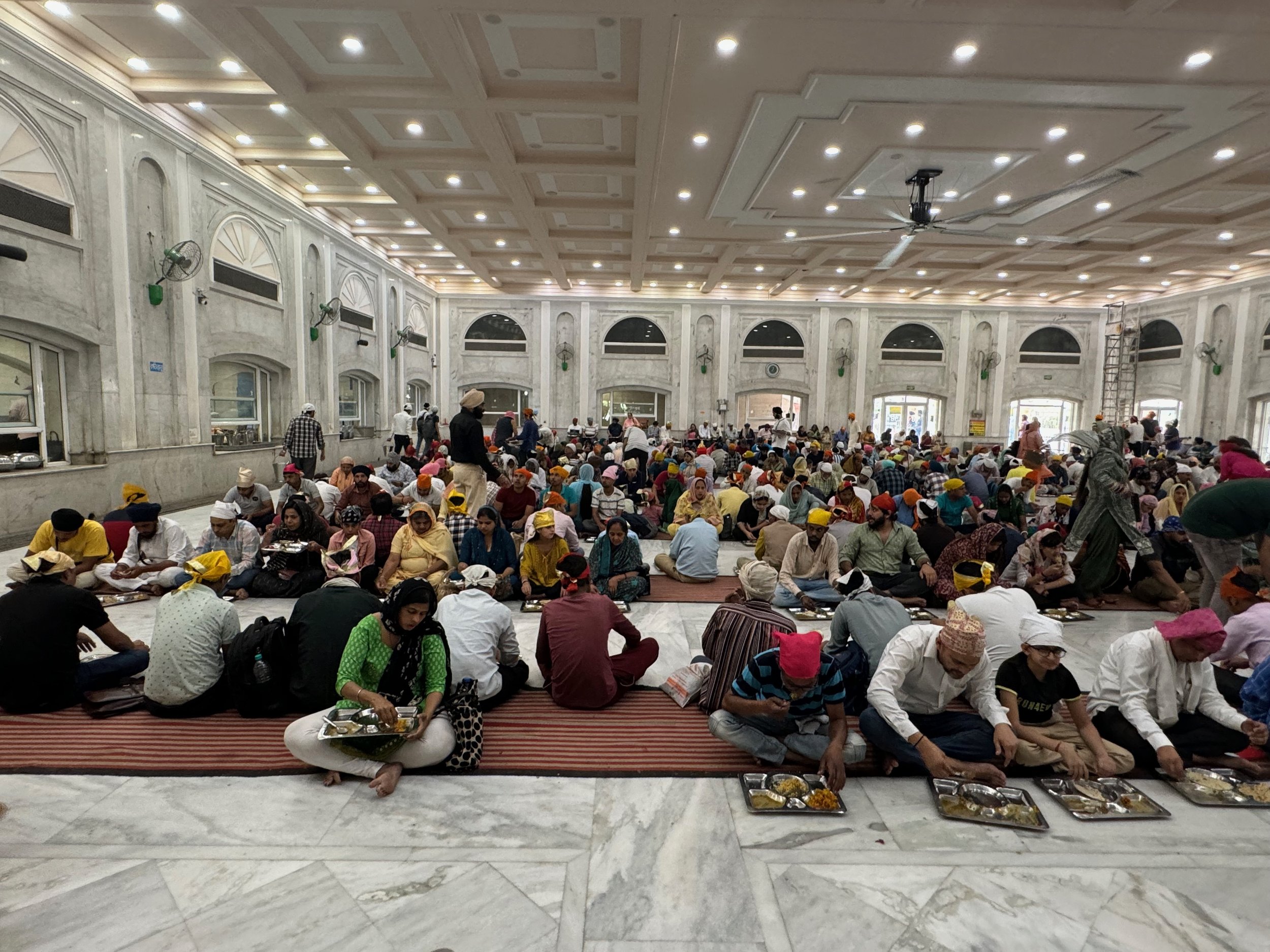 The free meal at the temple