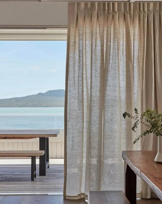 Rangitoto Views and sheer curtain