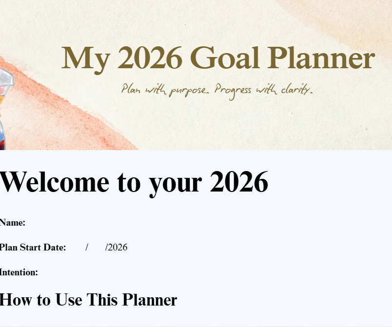 2026 Planner
