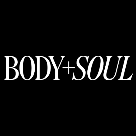 Black background with white text reading 'BODY + SOUL'.