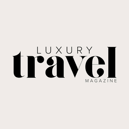 Luxury Travel Magazine logo in black text on a white background.