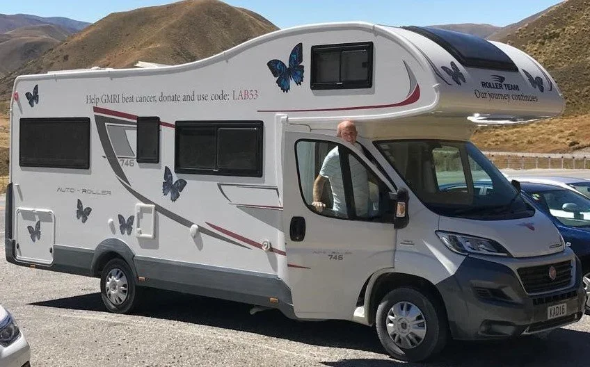 With his late wife’s blessing, retired teacher Peter Besseling is travelling the country sharing their story to raise funds for the Gillies McIndoe Research Institute to support its efforts to make cancer treatment more accessible, affordable and les