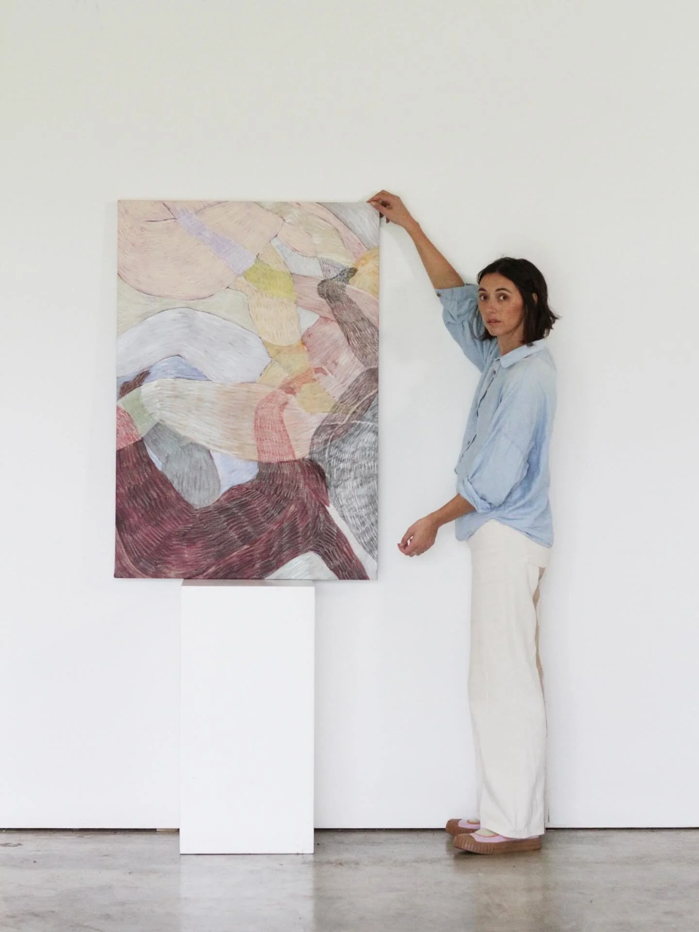 I&rsquo;m so excited to now be represented by L.A gallery @tappancollective. A new body of work that I deeply love is freshly available via their website and walls 🤎

#contemporaryart #abstractart #interiordesign