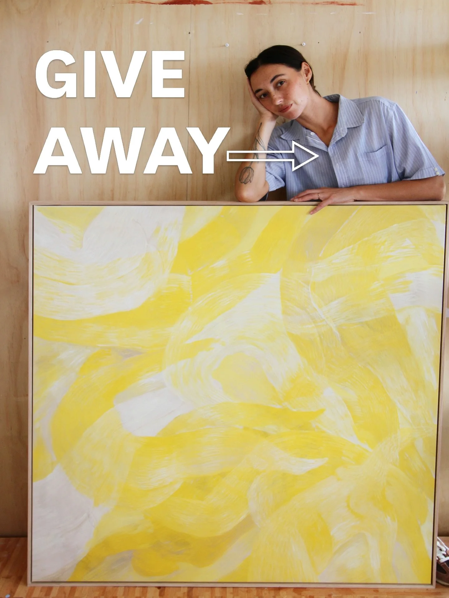 HI GUYS! I&rsquo;m GIVING AWAY two limited edition prints - these were accidentally printed surplus to orders in the last print release so they can be offered to the giveaway gods!

1 x Symphony In Yellow, stretched canvas print, unframed, 120cm x 12