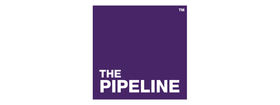 IDCC Design - Logo with the text 'THE PIPELINE' in white on a purple square background.