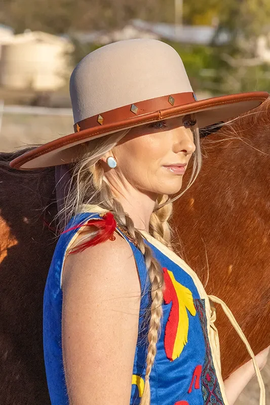 Elsa Dutton Leather Hat