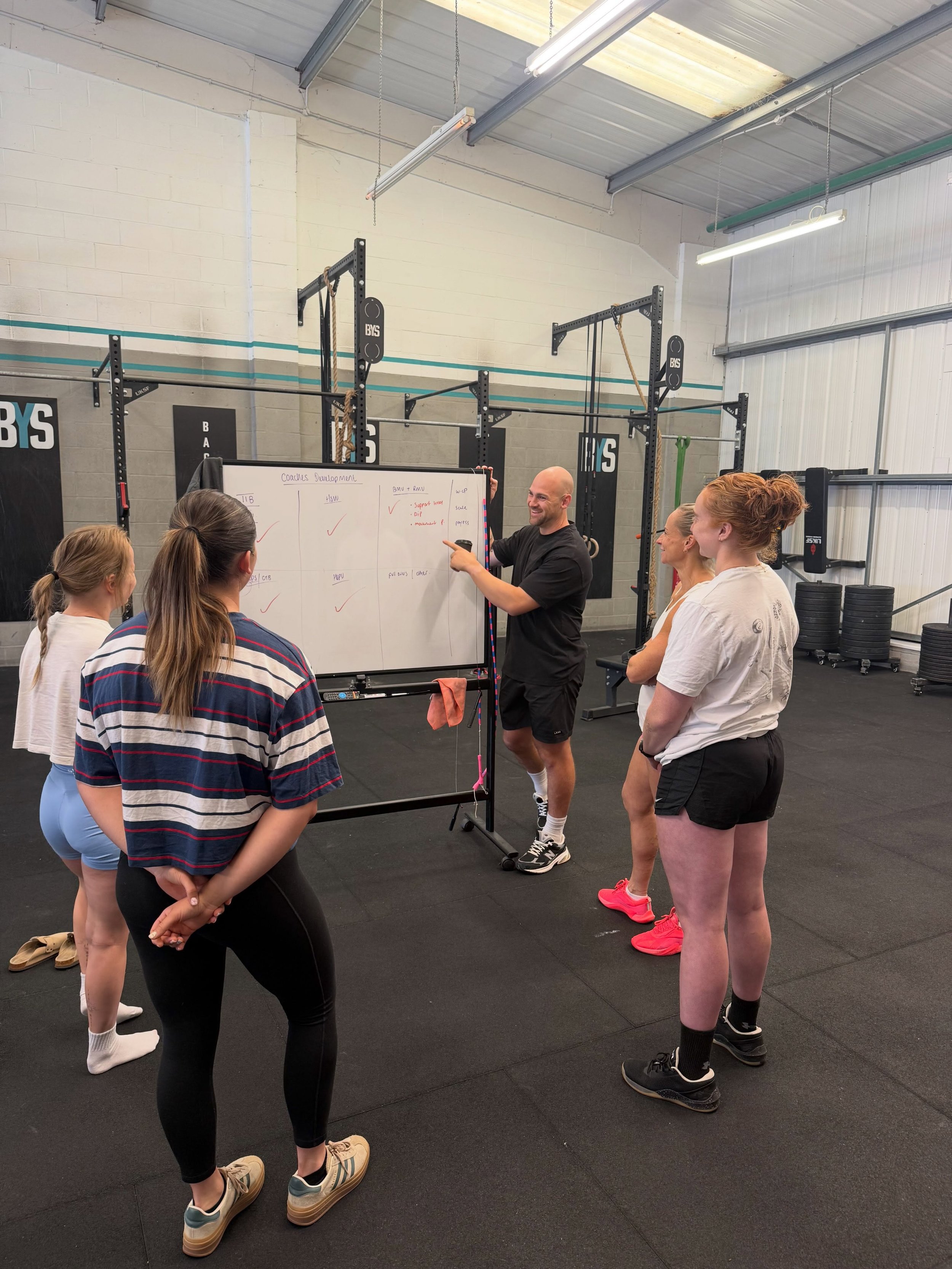 Coaches Development session
Today we went through gymnastics skills - looking at warm ups, scaling options and progression from beginners to advanced. 

Always learning, always trying to get better!
#backyourself
